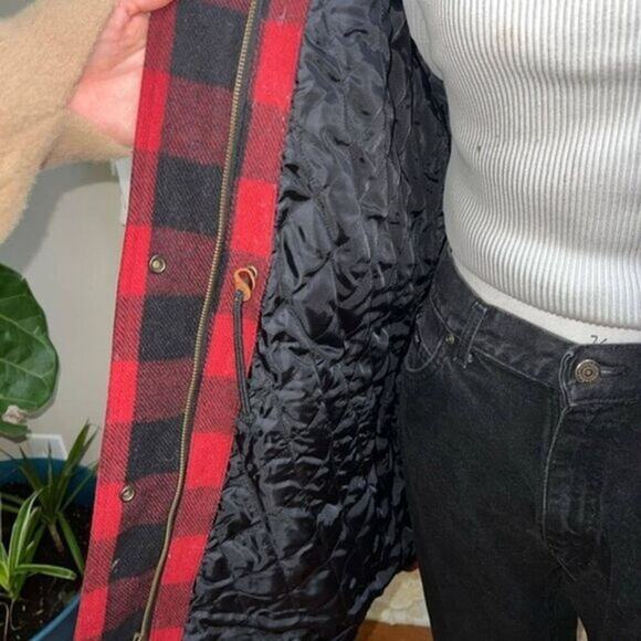 Vintage Levi's Shacket - Oversized Plaid Jacket - Vintage Buffalo Check Jacket - Picture 4 of 6